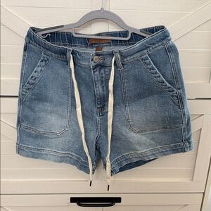 Judy Blue Light Blue Denim Drawstring Shorts